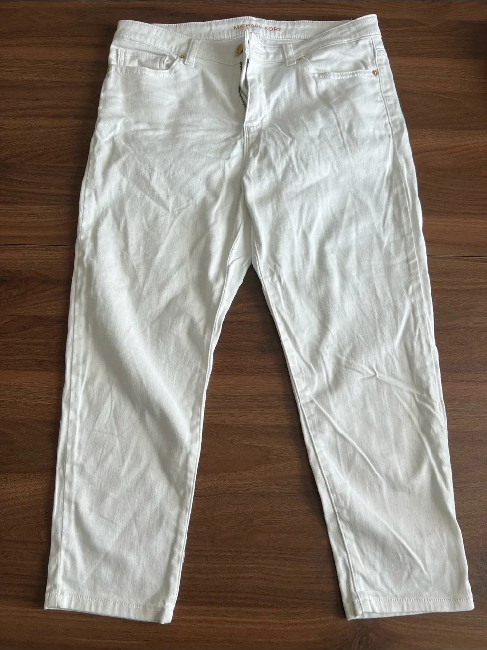 Michael Kors White Cropped Women's Jeans